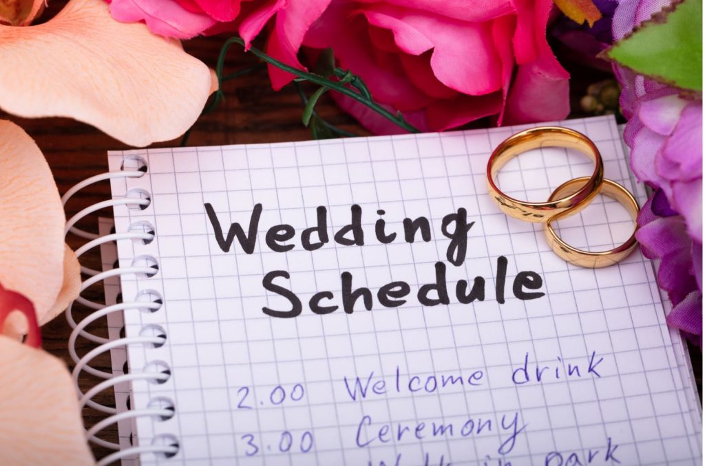 Wedding Photography Schedule